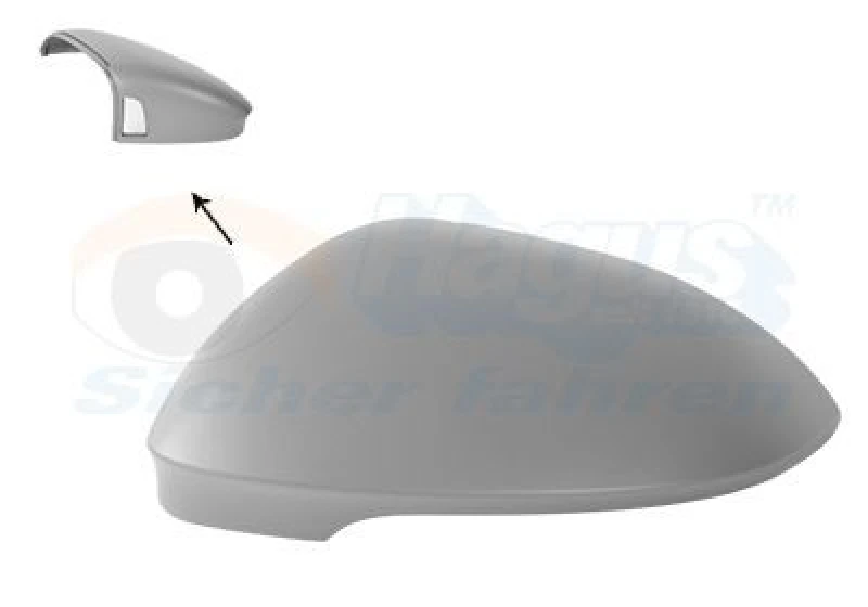 Image of VAN WEZEL Wing mirror cover VAN WEZEL 5711845