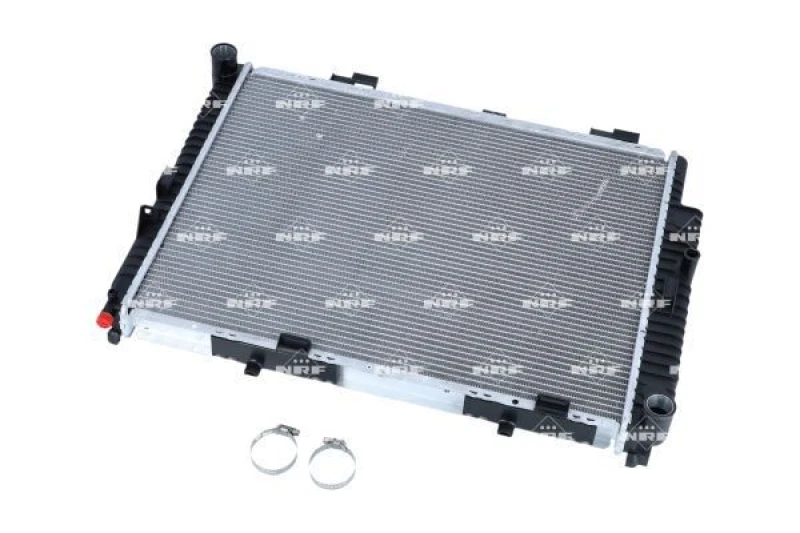 Image of NRF 55331 Engine radiator EASY FIT Brazed cooling fins, Aluminium, with mounting parts Aluminium Radiator,engine cooling (470)