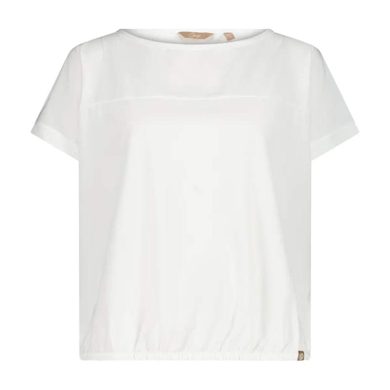 Image of CMP Lightweight Stretch Polyester T-Shirt Womens CMP Blanc Female 2XS
