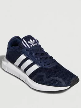 Image of adidas Originals Swift Run X Junior - Navy White, Navy/White, Size 5
