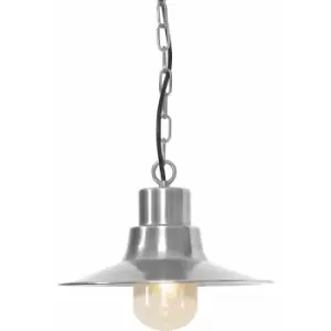 Image of Outdoor IP44 1 Bulb Chain Lantern Antique Nickel LED E27 100W