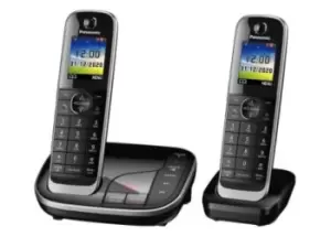 image of KX-TGJ422EB Panasonic Double Handset Digital Cordless Phone with Answering Machine