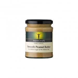 image of Meridian 20% off Organic Smooth Peanut Butter - 100% Nuts - 280g