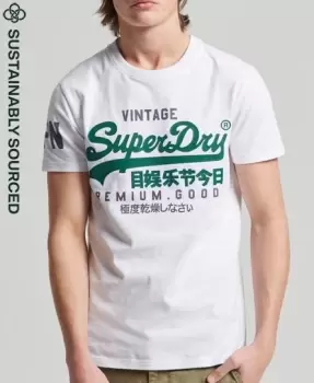 Image of Superdry Mens Organic Cotton Vintage Logo T-Shirt White / Optic - Size: Xxl