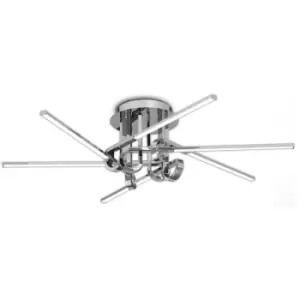 Image of Built-in LED ceiling lamp Cinto Chrome polished 1 bulb 29cm