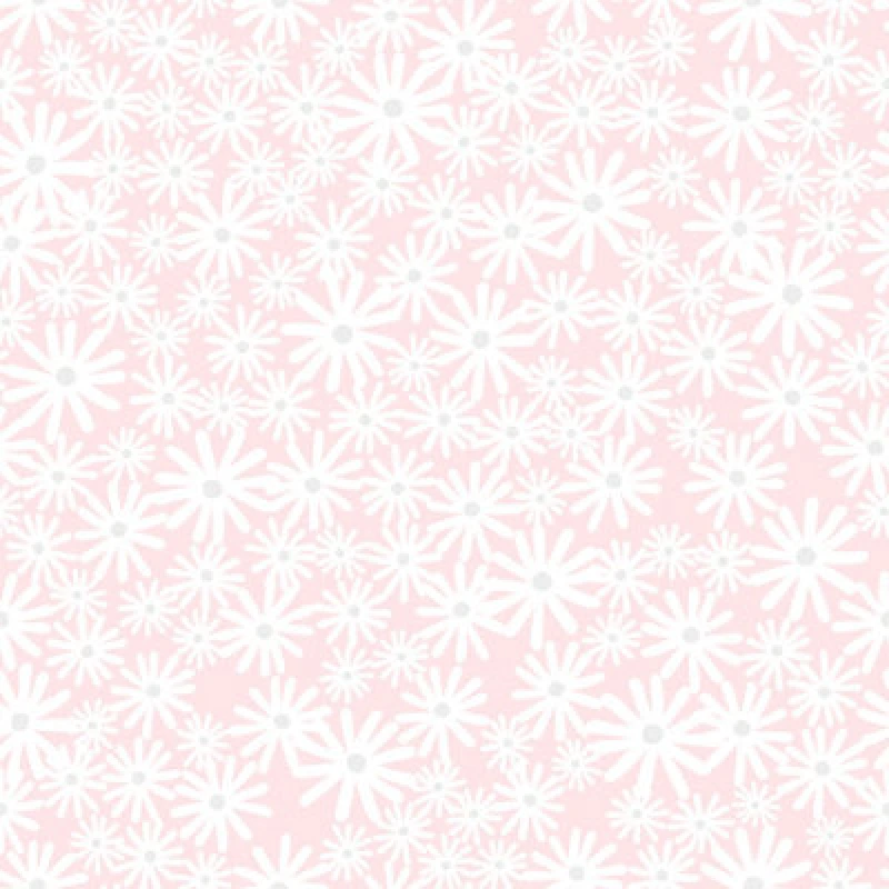 Image of Skinny Dip Pink Floral Mica Effect Embossed Wallpaper