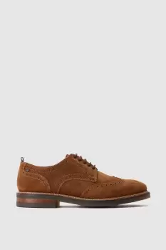 image of 'Bryce' Suede Brogue Shoe