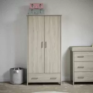 image of Obaby Nika Double Wardrobe - Grey Wash