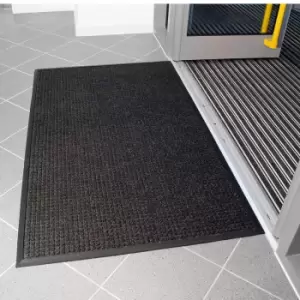 Image of Superdry Moisture-retention Entrance Mat, Black, 1200 x 1800mm