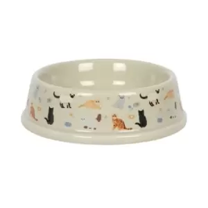 Image of Cat Print Food Bowl