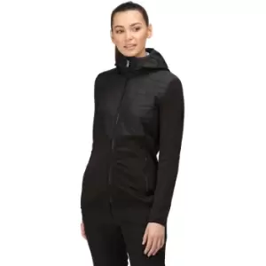 Image of Regatta Womens Upham Hybrid II Hooded Full Zip Fleece Jacket 12 - Bust 36' (92cm)