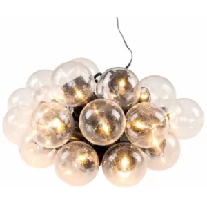 image of Modern Indoor Outdoor 20X Clear Globe Festoon Chain String Lights Lighting