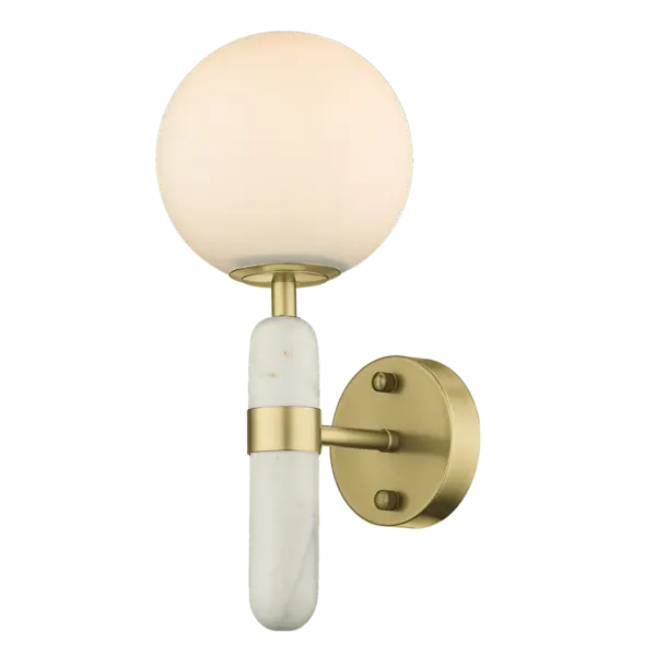 Image of La Spezia Wall Lamp Brass, E14