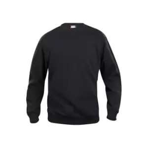 Image of Clique Unisex Adult Basic Round Neck Sweatshirt (XXL) (Black)
