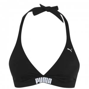 Image of Puma Halterneck Bikini Top - Black