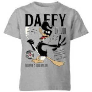 image of Looney Tunes Daffy Concert Kids T-Shirt - Grey - 11-12 Years