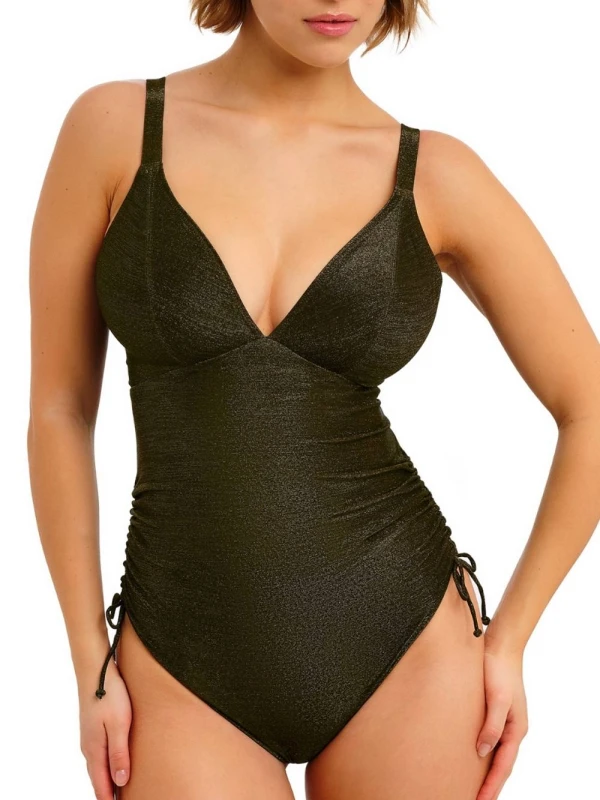 Image of Freya Womens Arizona Wave Non Wired Swimsuit in Black Size: 34D Black Female 34D