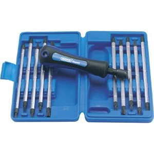 image of Draper Expert Bit Holder Screwdriver and 10 Piece Double Ended Bit Set