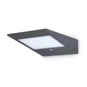 image of JCC 2W Solar Wall Light IP54 Warm White (3000K) Anthracite - JC17069