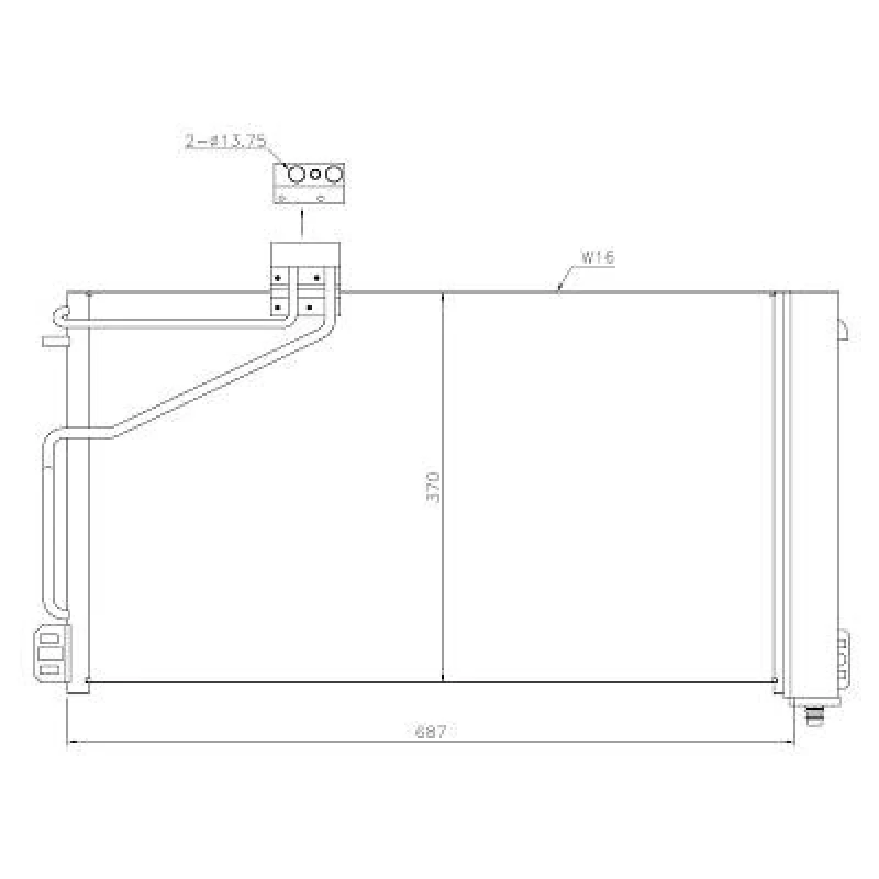 Image of Air conditioning condenser DIEDERICHS DCC1687