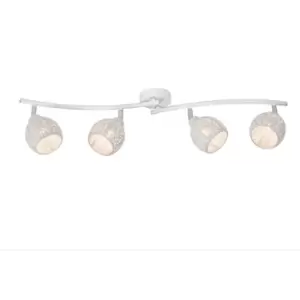 Image of Tahar Vintage Ceiling Spotlight Bar - 4xG9 - White