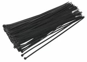 image of Genuine SEALEY CT30048P100 Cable Tie 300 x 4.8mm Black Pack of 100