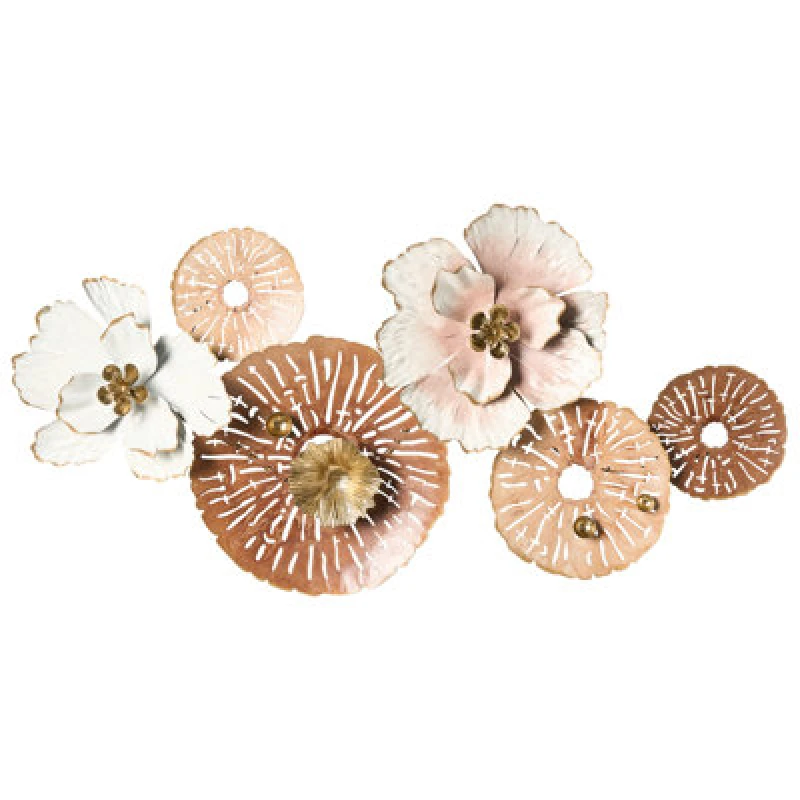 Image of Beliani Wall Decor Flower Gadolinium Metal 45cm Multicolour