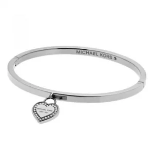 Image of Ladies Michael Kors Stainless Steel Push Button Bangle
