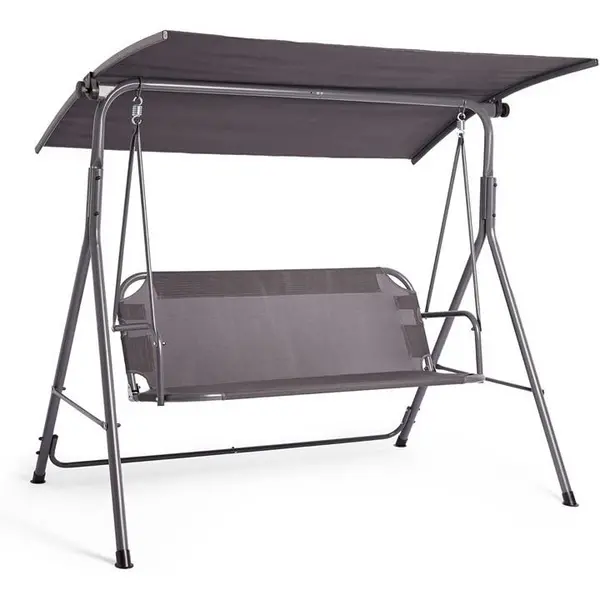 Image of VonHaus Swing Seat With Canopy - Grey One Size