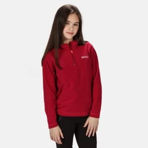 Image of Regatta Pink Unisex 'Hot Shot II' Lightweight Half Zip Fleece - age 3-4