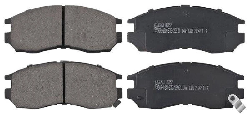 Image of A.B.S. 36763 Brake pad set with acoustic wear warning Brake Pad Set,disc brake (402)