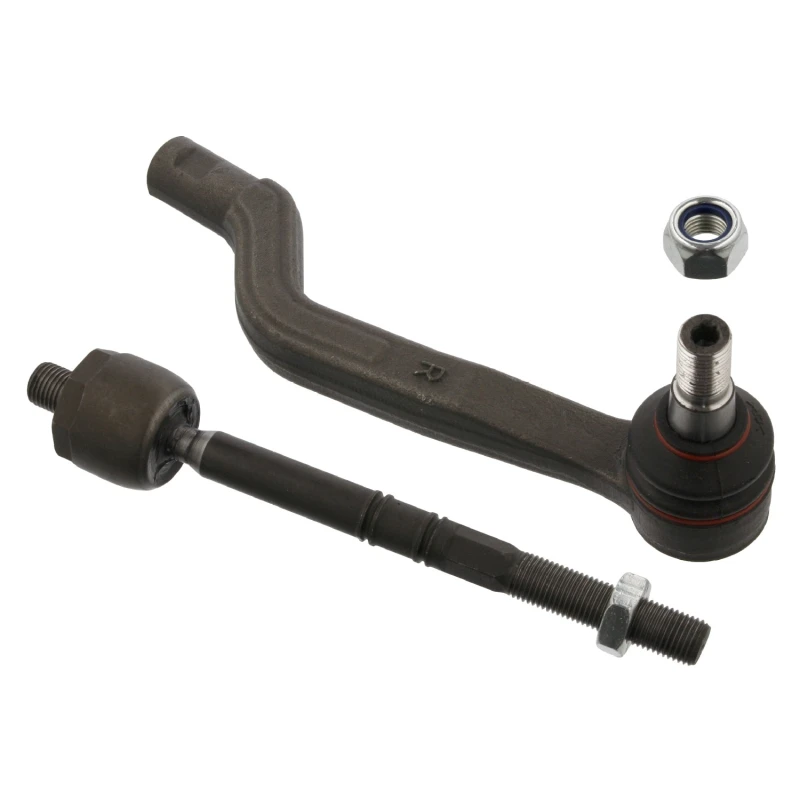 Image of FEBI BILSTEIN 34579 Tie Rod OE Turbo NEW, Front Axle Right, with lock nut Rod Assembly (284)