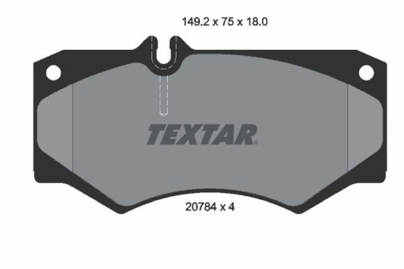 Image of Brake pad set TEXTAR 2078401