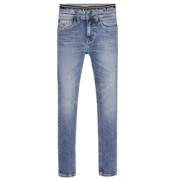 image of Calvin Klein Jeans SKINNY VINTAGE LIGHT Blue boys's in Blue - Sizes 8 years,10 years,12 years,14 years,16 years