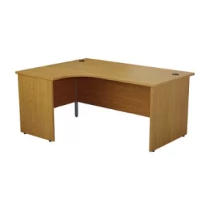 image of Jemini Radial Left Hand Desk Panel End 1800x1200x730mm Nova Oak KF805144