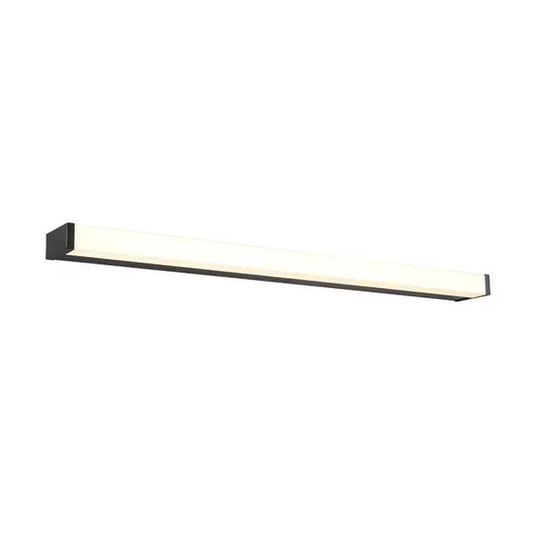 image of Fabio Modern 80cm Bathroom Wall Lamp Black Matt 3000K IP44