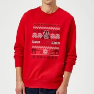 Image of Star Wars I Find Your Lack Of Cheer Disturbing Christmas Sweatshirt - Red - L