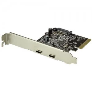 Image of Dual Port USB C Card 10Gbps 2x USB C