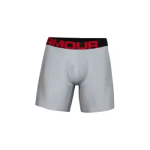 image of Under Armour Tech 6" Boxerjock 2pk - Mod Gray/Jet Gray - XL