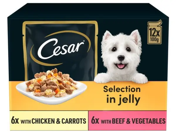 Cesar Mixed Selection in Jelly Dog Food 12 x 100g