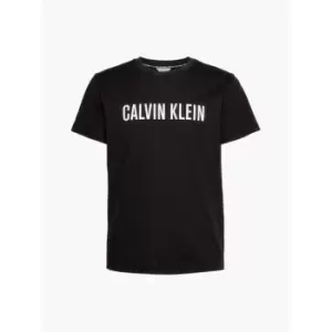 Image of Calvin Klein Crew Neck Logo Tee - Black