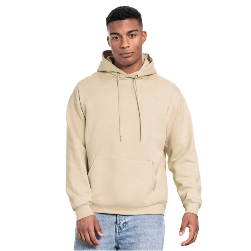 Image of Fruit of the Loom Mens Iconic Premium Hoodie in Light Brown Size: Large Light Brown Male L