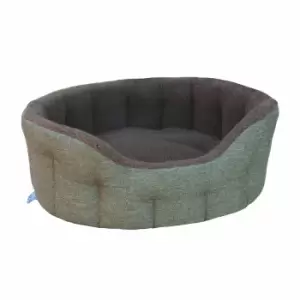 Image of P&L Basket Weave Dog Bed Large Tweed