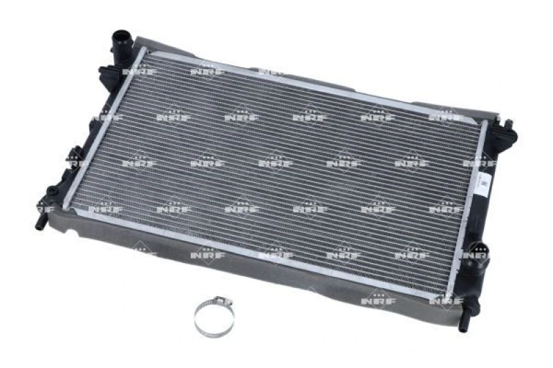 Image of NRF 56040 Engine radiator EASY FIT Brazed cooling fins, Aluminium, with mounting parts Aluminium Radiator,engine cooling (470)