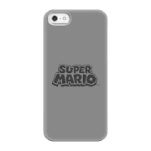 image of Nintendo Super Mario Distressed Logo Phone Case - iPhone 5/5s - Snap Case - Gloss