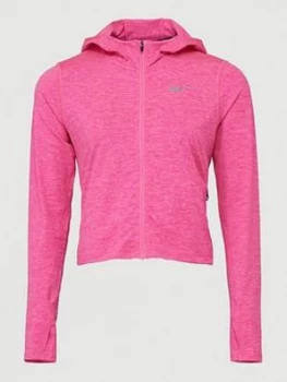 Image of Nike Running Long Sleeve Element Zip Top - Hyper Pink
