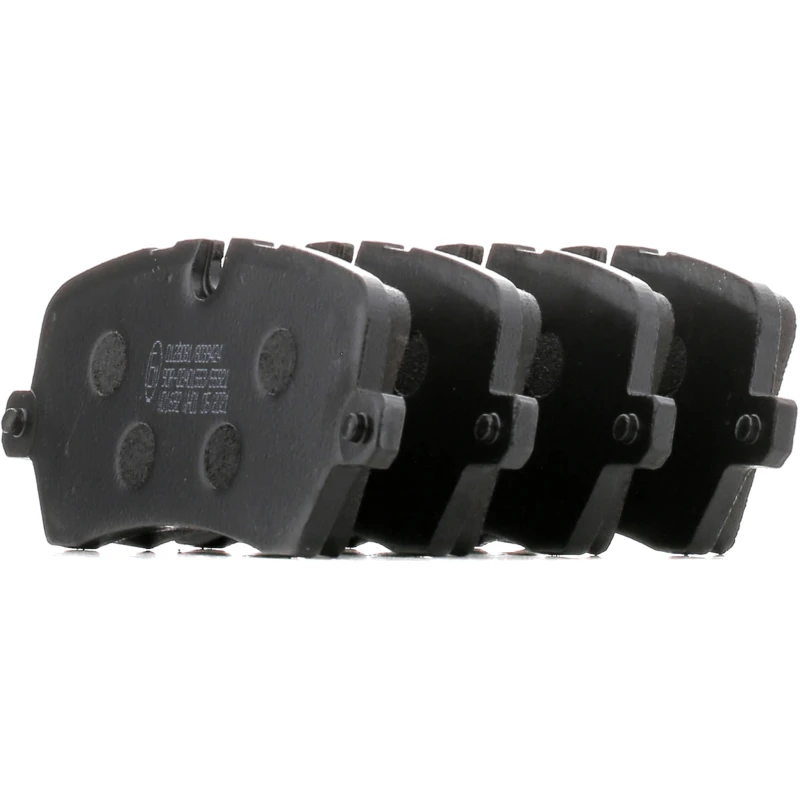 Image of STARK SKBP-0011412 Brake pad set Rear Axle, excl. wear warning contact, with anti-squeak plate Brake Pad Set,disc brake (402)