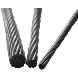 Image of Wire rope x L 3mm x 1m TOOLCRAFT 13211100300 Grey