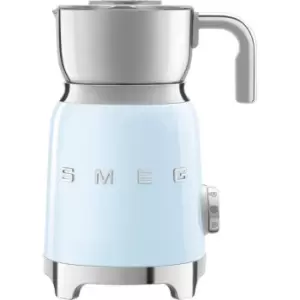 image of Smeg 50's Style MFF11PBUK Milk Frother - Pastel Blue