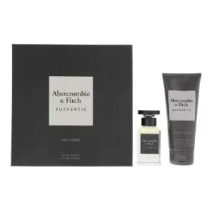 image of Abercrombie & Fitch Authentic Gift Set 50ml Eau de Toilette 50ml + 200ml Hair & Body Wash